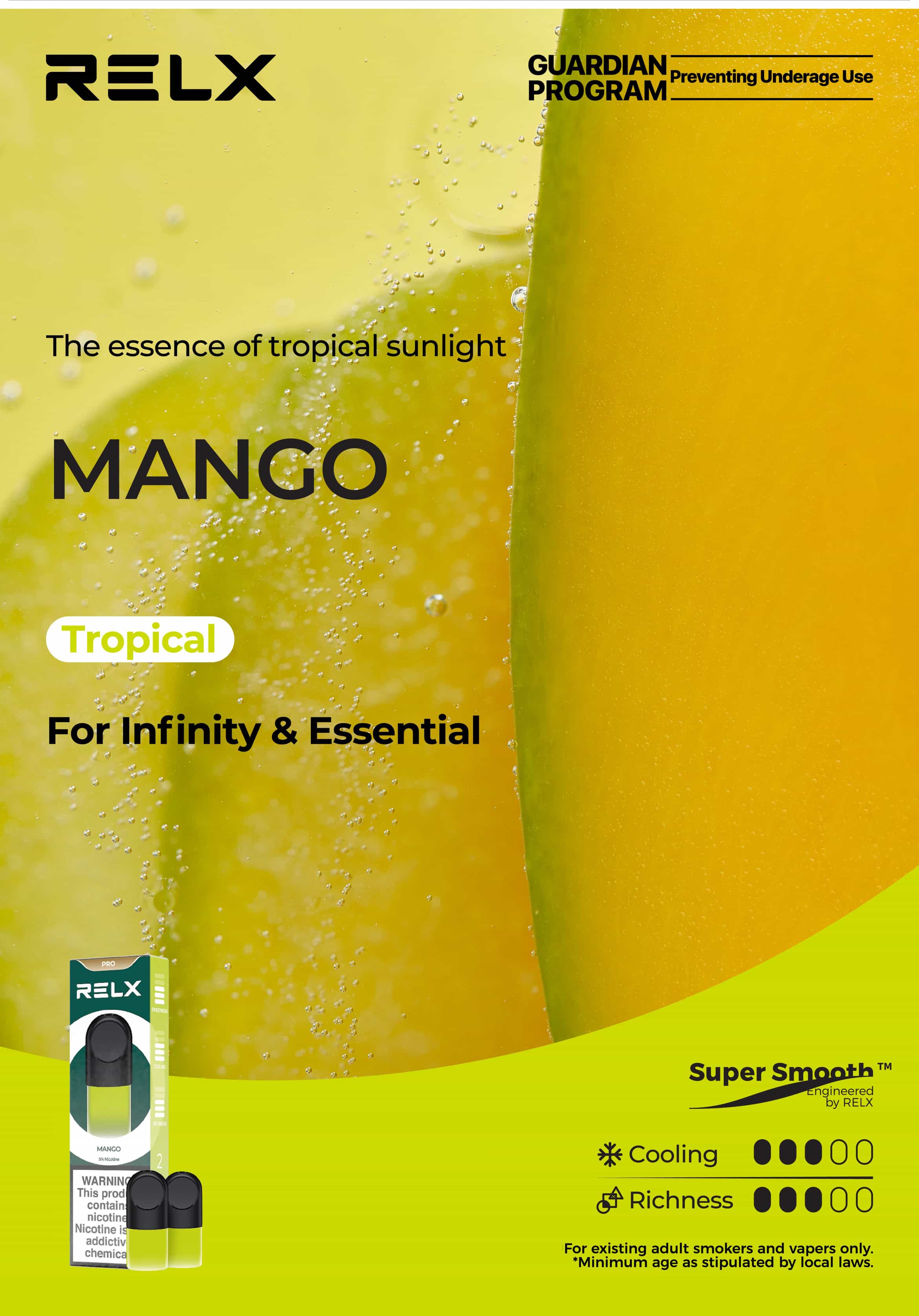 RELX Pods Pro - Mango 18mg