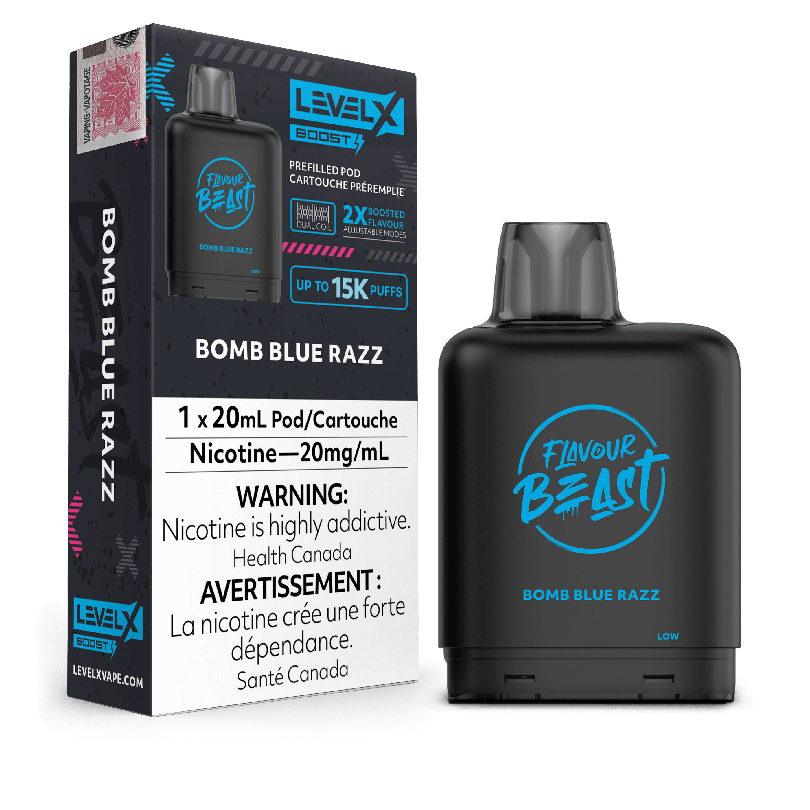 Level X Boost Pod Bomb Blue Razz