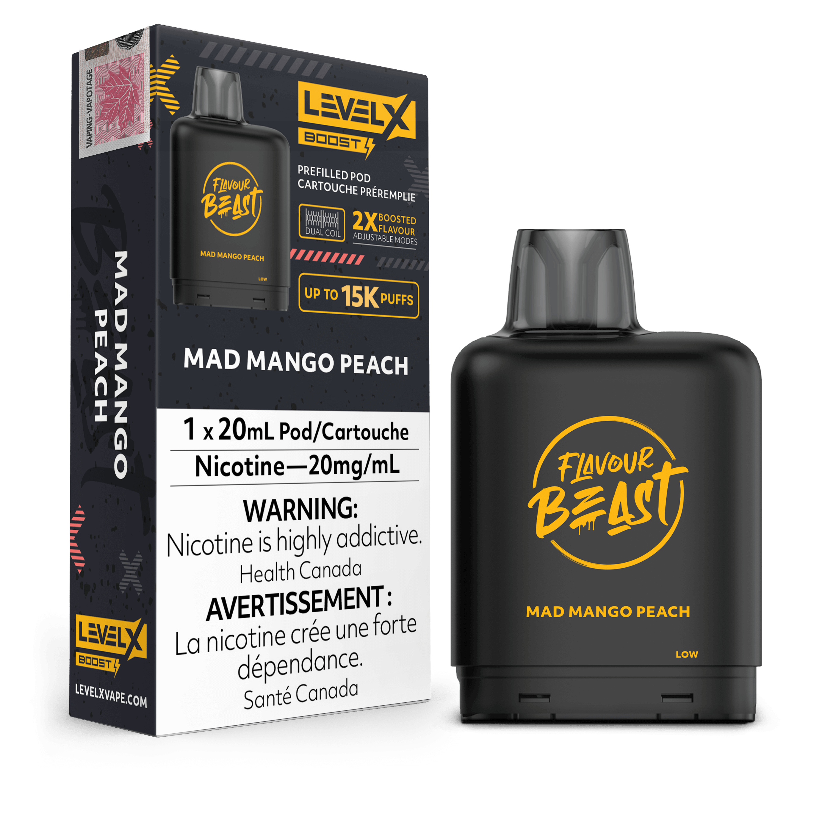 Level X Boost Pod Mad Mango Peach