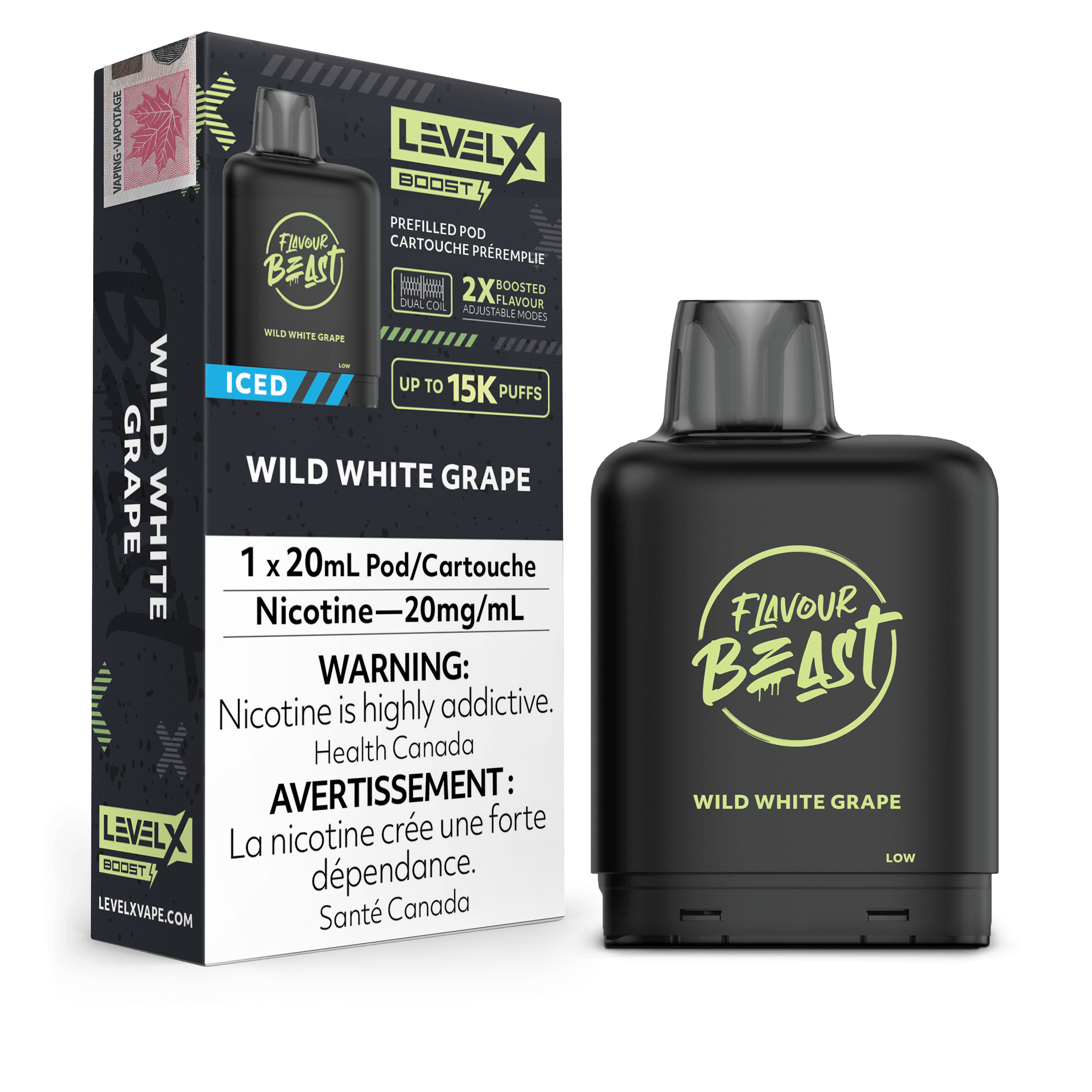 Level X Boost Pod Wild White Grape