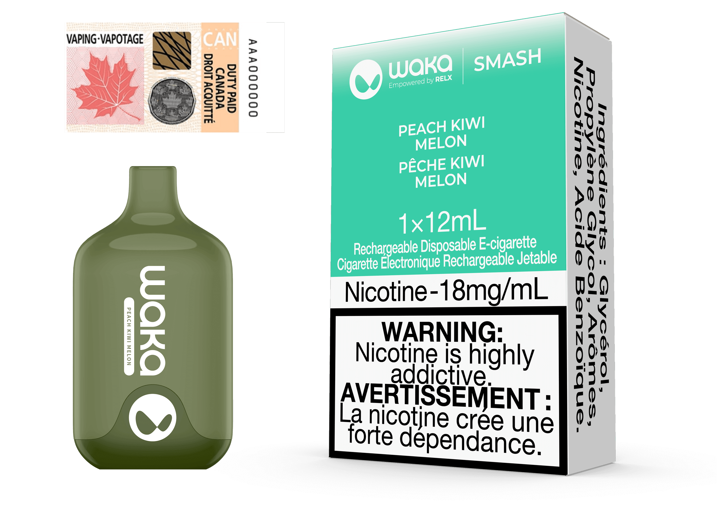 Waka Smash - Peach Kiwi Melon