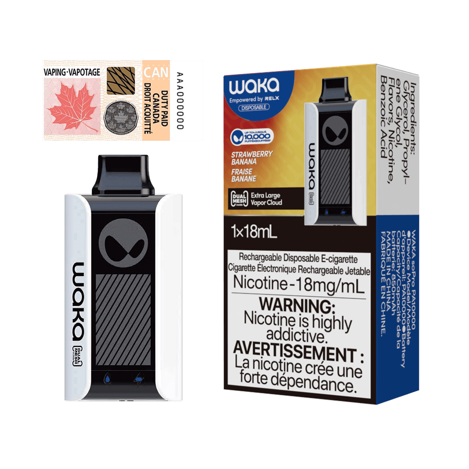 WAKA PA10000 - Strawberry Banana 18ml
