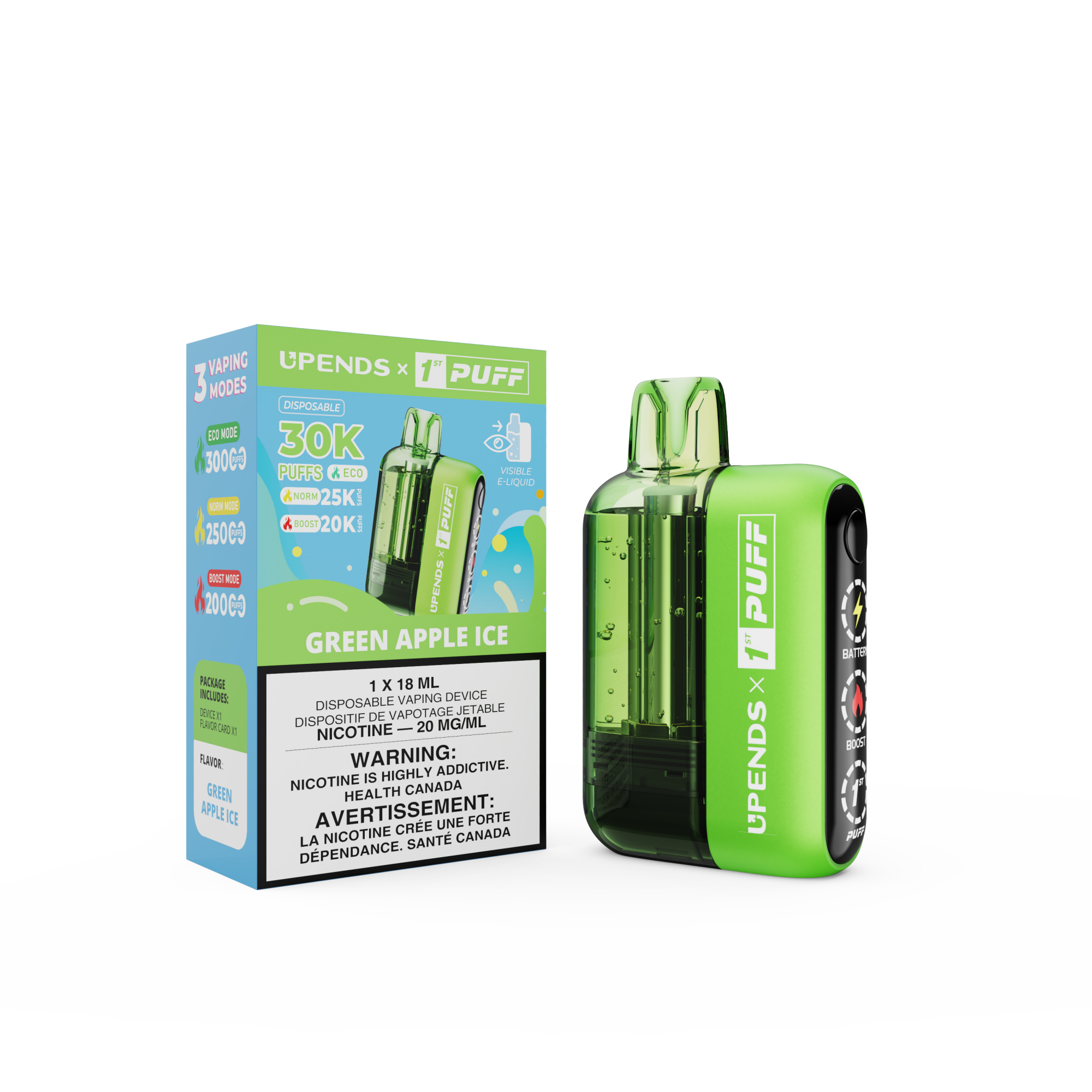 1st Puff - Green Apple Ice