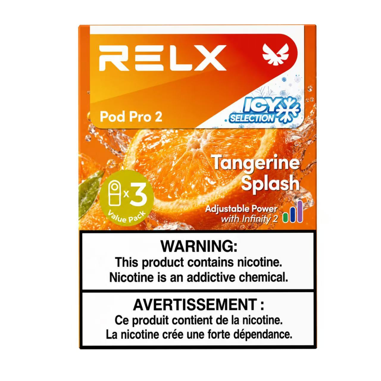 relx pod pro orange sparkle 2 RELX INFINITY 2 PODS Smooth Mode Nicotine Strength:1.6% (18mg/mL) Balance (Excise)