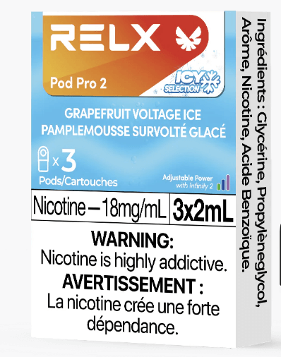 Relx Pod Pro 2- Grapefruit voltage Ice(3 pods) 18mg-excise