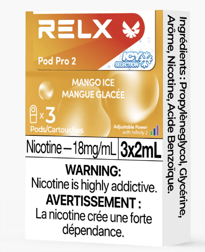 Relx Pod pro 2-mango ice(3 pods) 18mg-excise