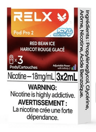 Relx Pod pro 2-Red Bean Ice(3 pods) 18mg-excise Relx Pod pro 2-Red Bean Ice(3 pods) 18mg-excise