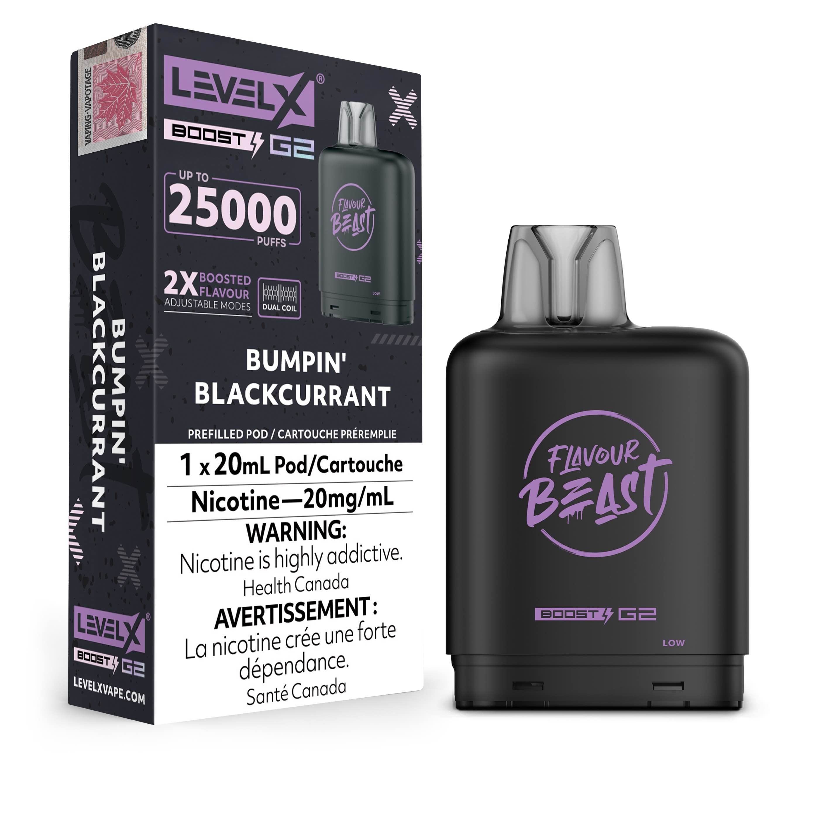 Level X Boost Pod- Flavour Beast - Bumpin' Blackcurrant [Ontario]