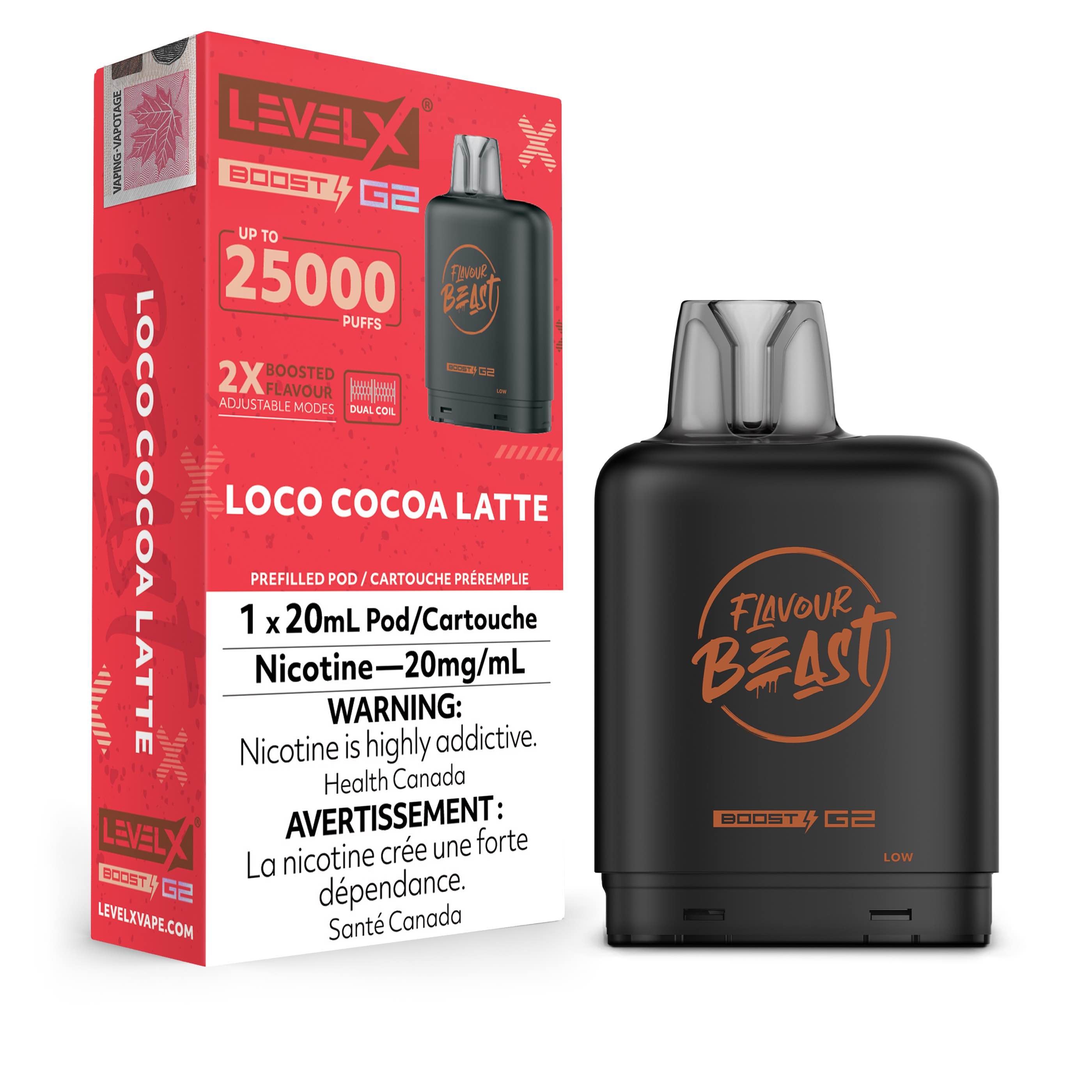 Level X Boost Pod - Flavour Beast - Loco Cocoa Latte [Ontario]