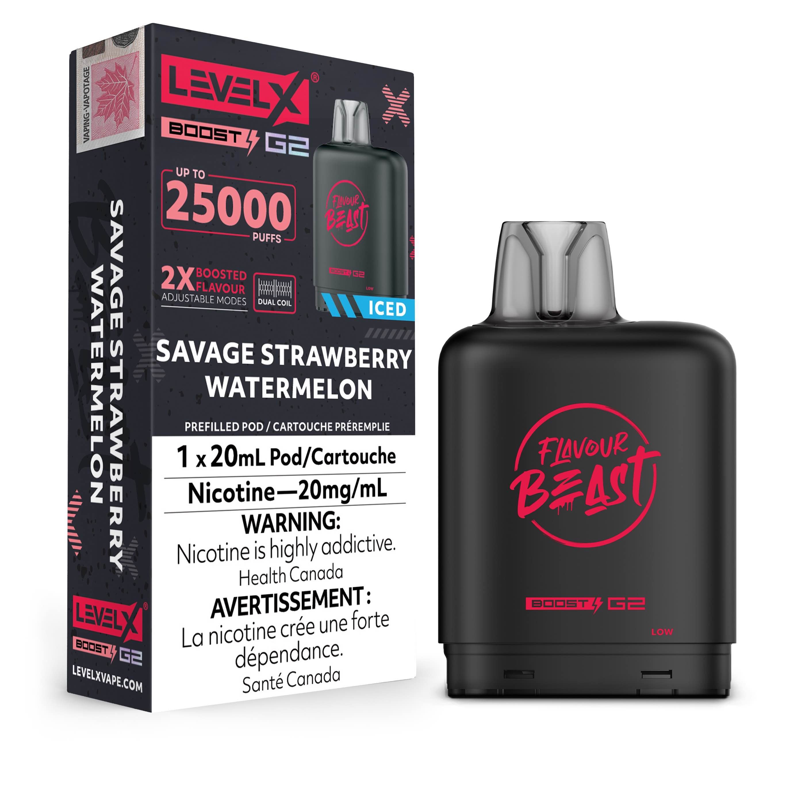 Level X Boost Pod - Flavour Beast - Savage Strawberry Watermelon [Ontario]