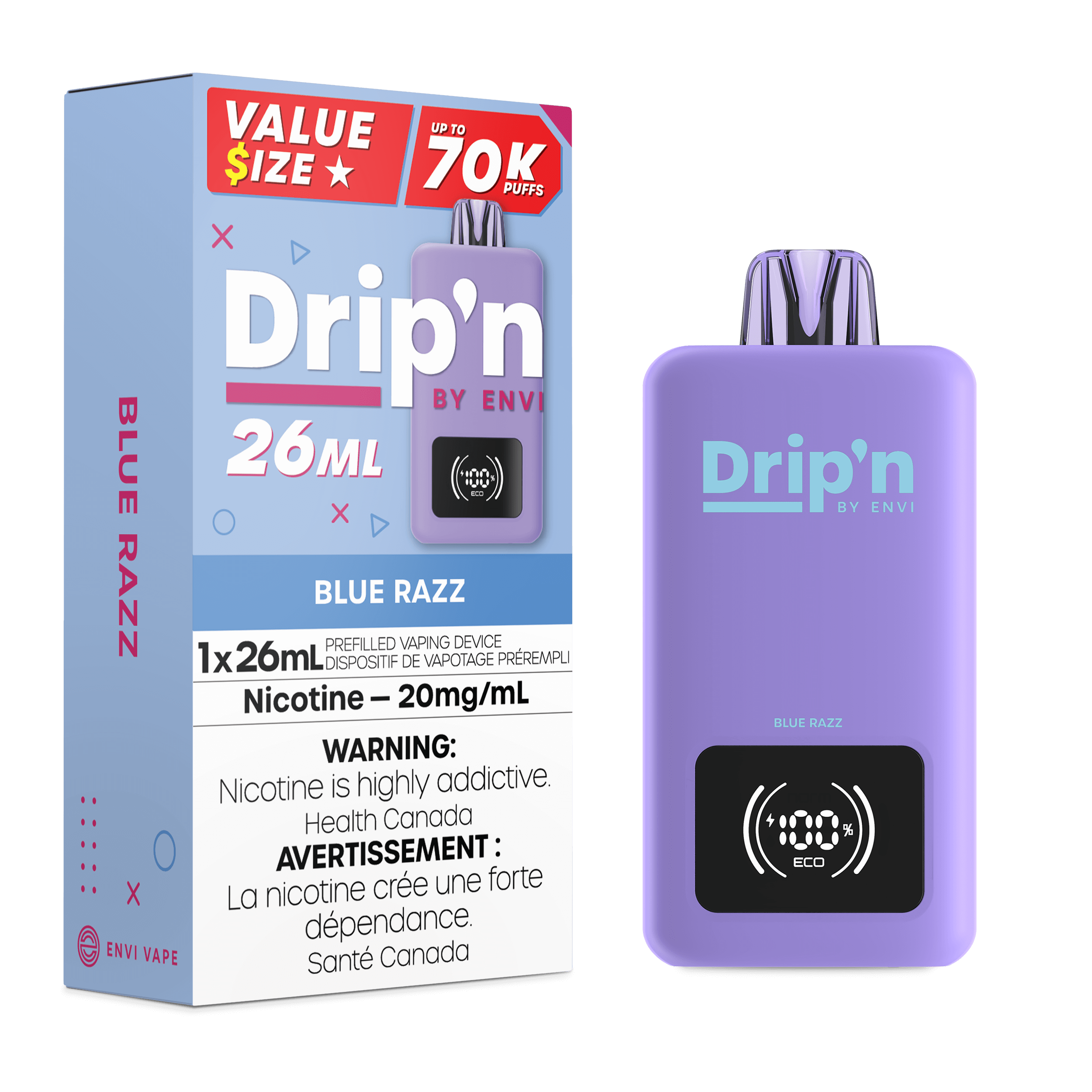 Drip'n by ENVI 26ML - Blue Razz 20MG [ON]