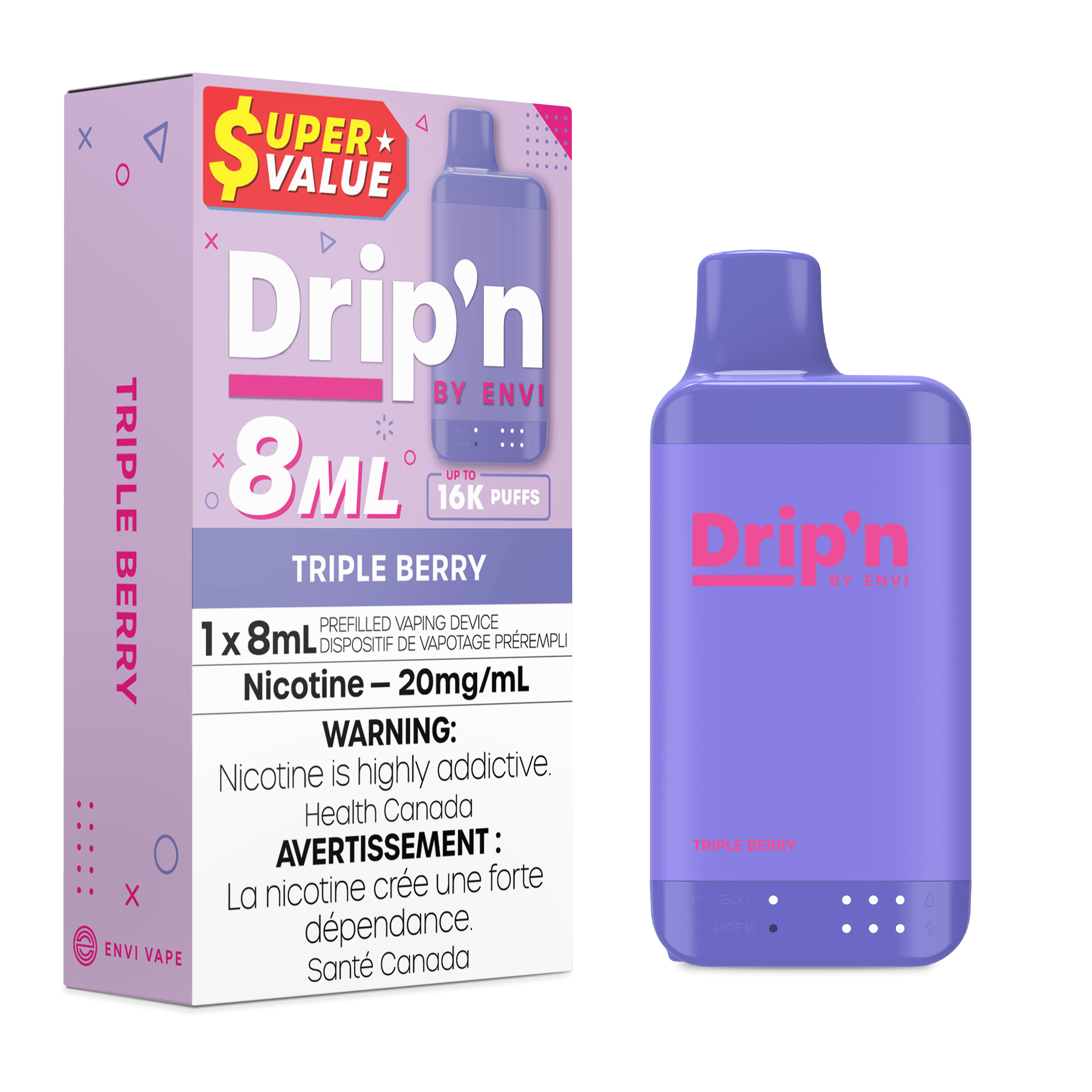 Drip'n by Envi 8ML - Triple Berry
