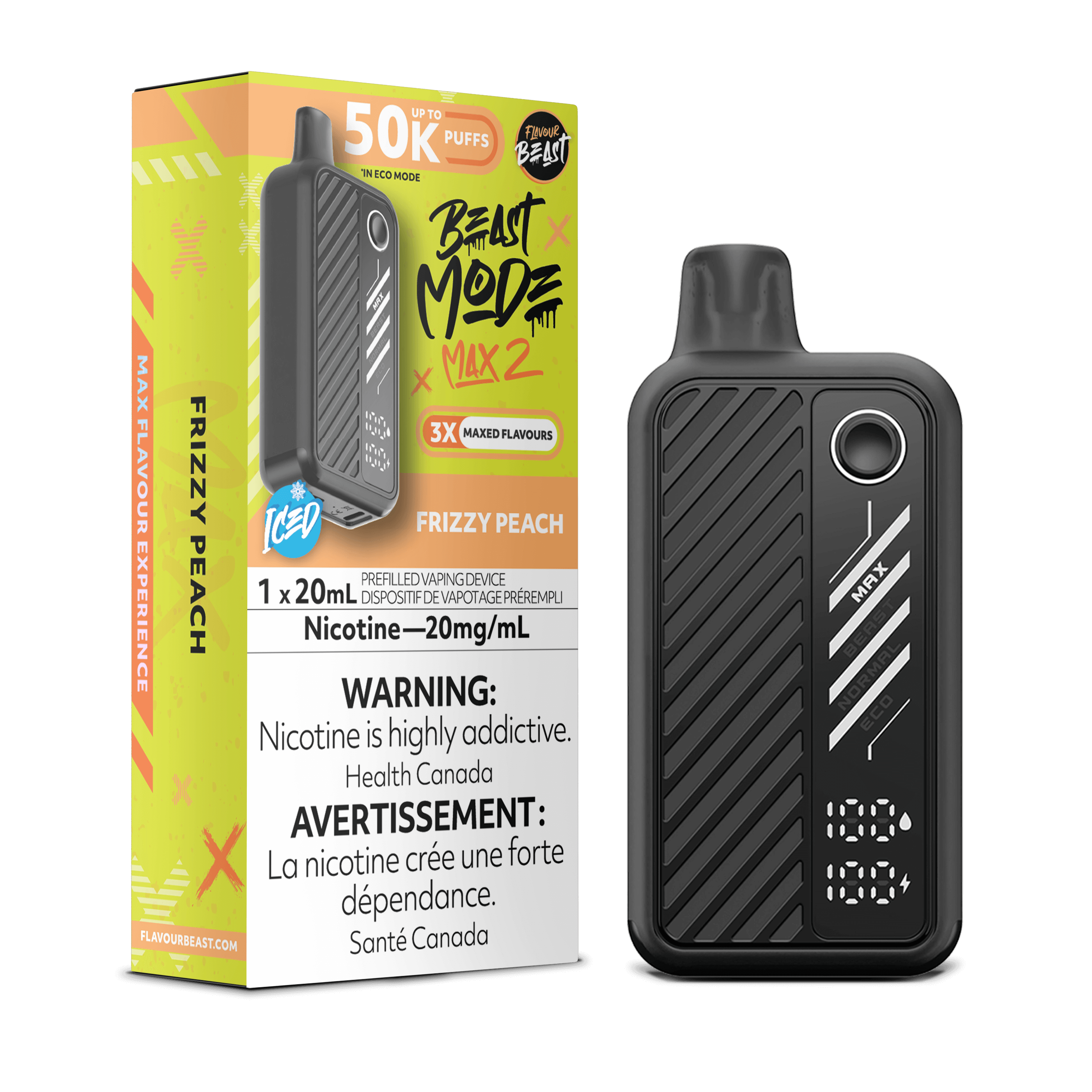 Flavour Beast Beast Mode Max 2 Disposable - Frizzy Peach  [Ontario]