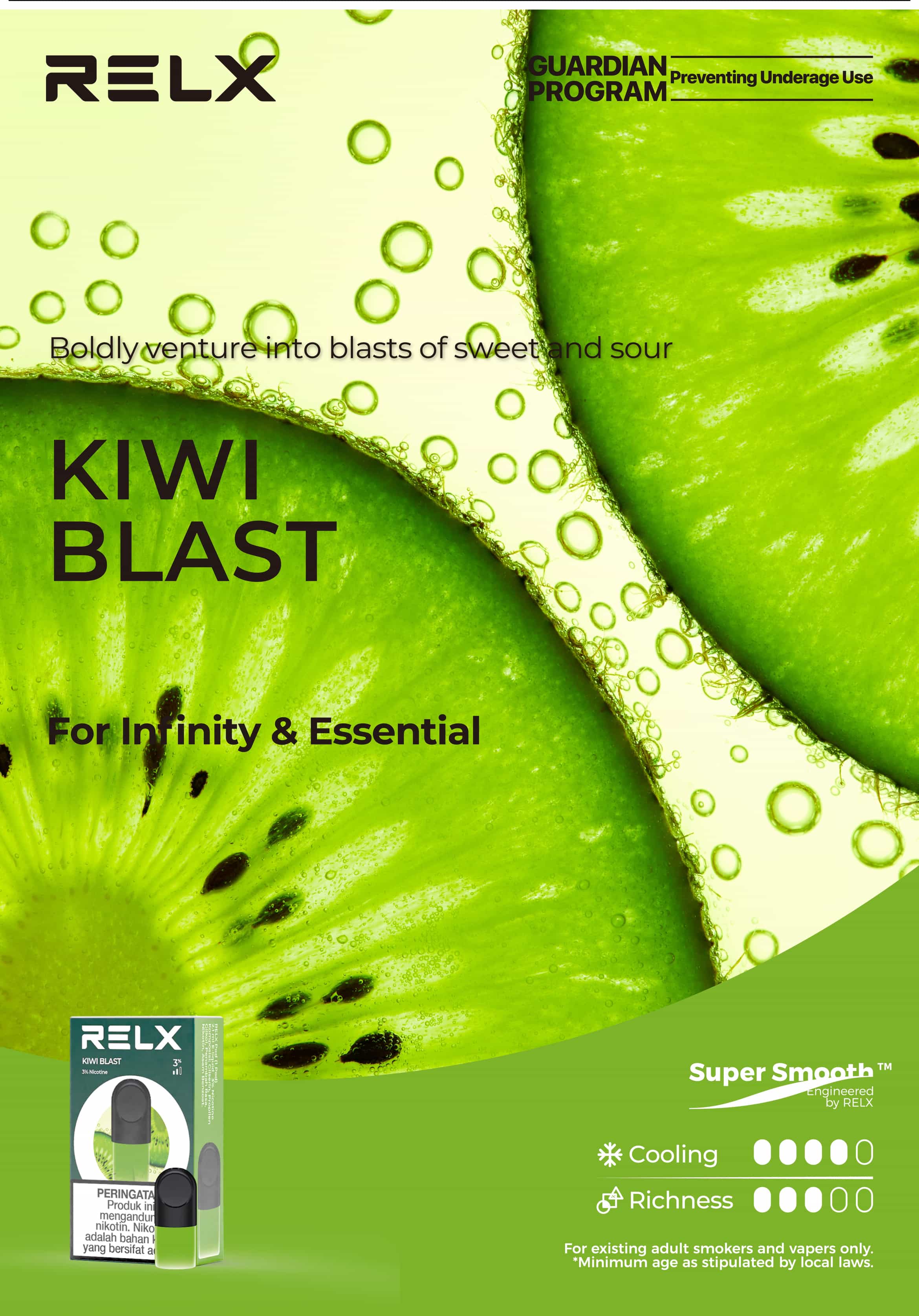 RELX Pods Pro - Kiwi Blast
