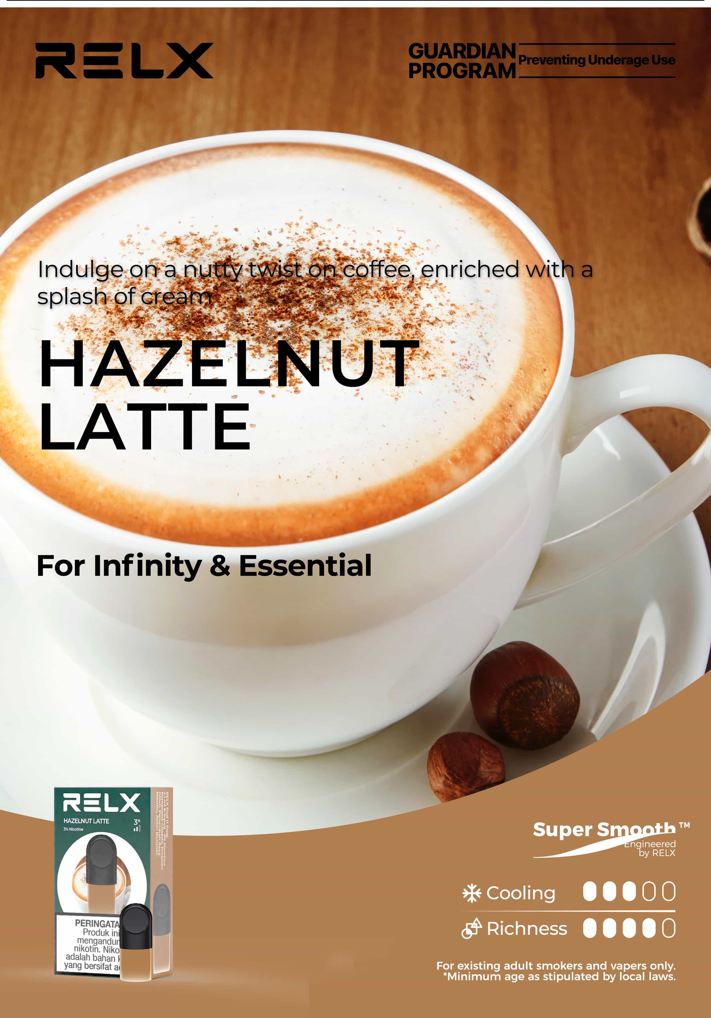Relx Pod Coffee RELX Pods Pro - Hazelnut Latte RELX Infinity 2 Pod Pro 3% Nicotine Bulk Relx Pod Coffee RELX Pods Pro - Hazelnut Latte RELX Infinity 2 Pod Pro 3% Nicotine Bulk