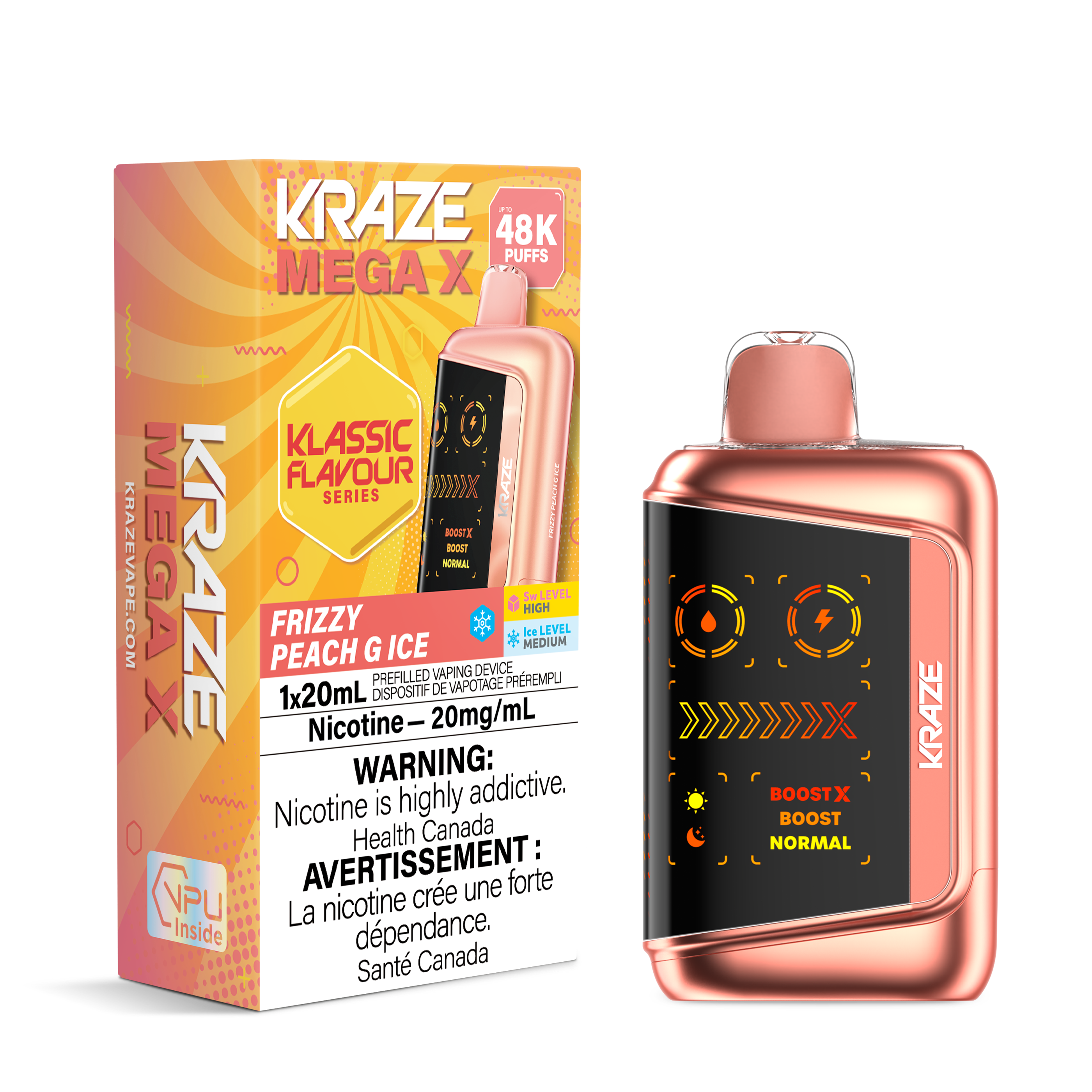 Kraze Mega X Classic - Frizzy Peach G Ice