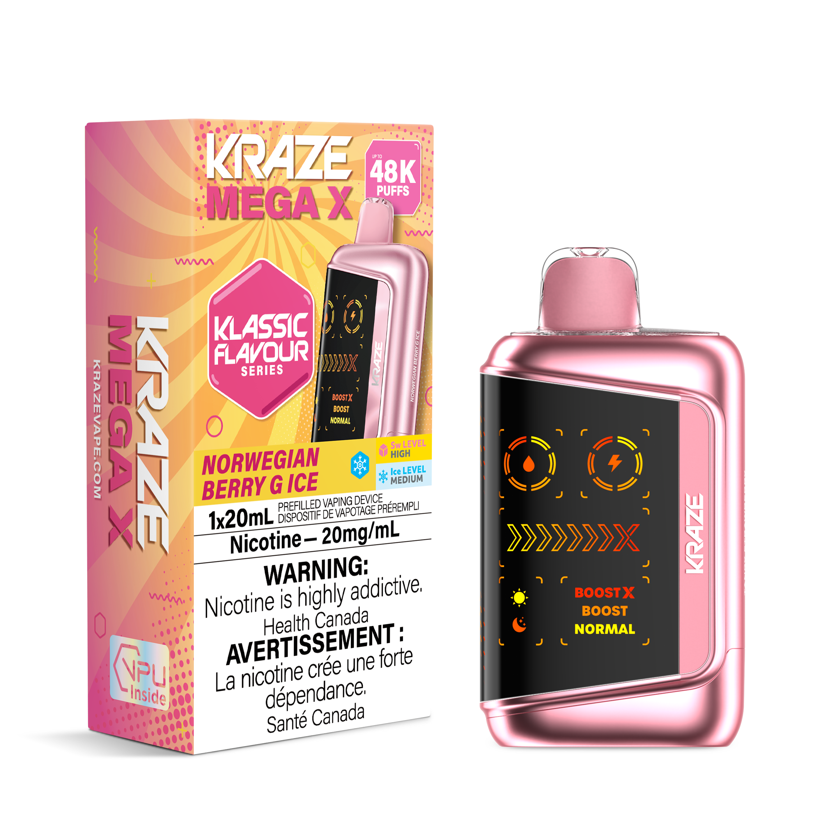 Kraze Mega X Classic - Norwegian Berry G Ice