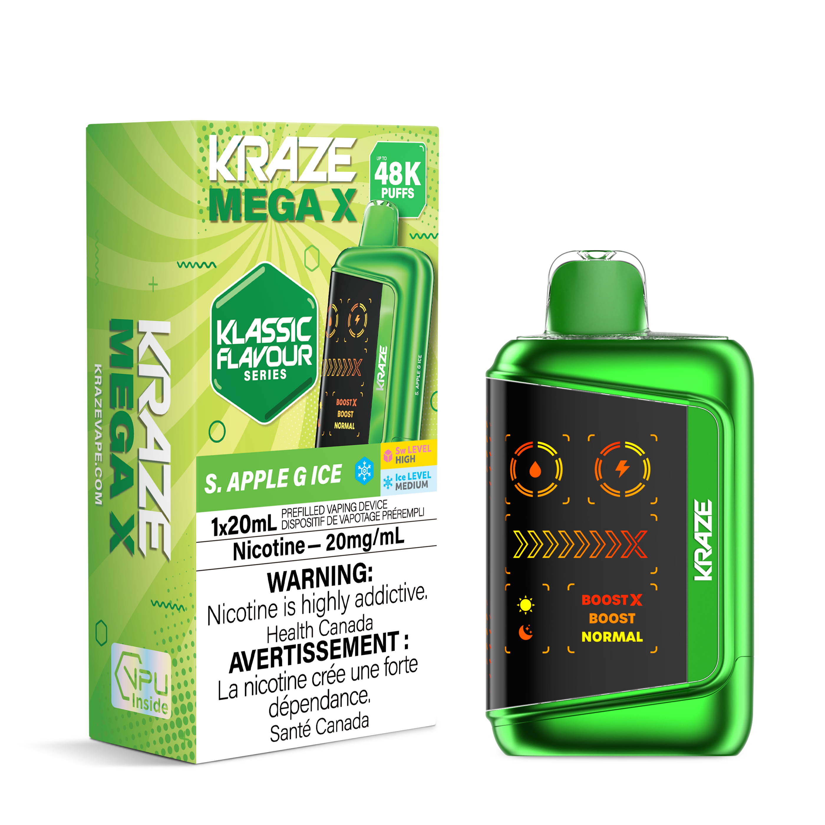 Kraze Mega X Classic - S.AppleG Ice