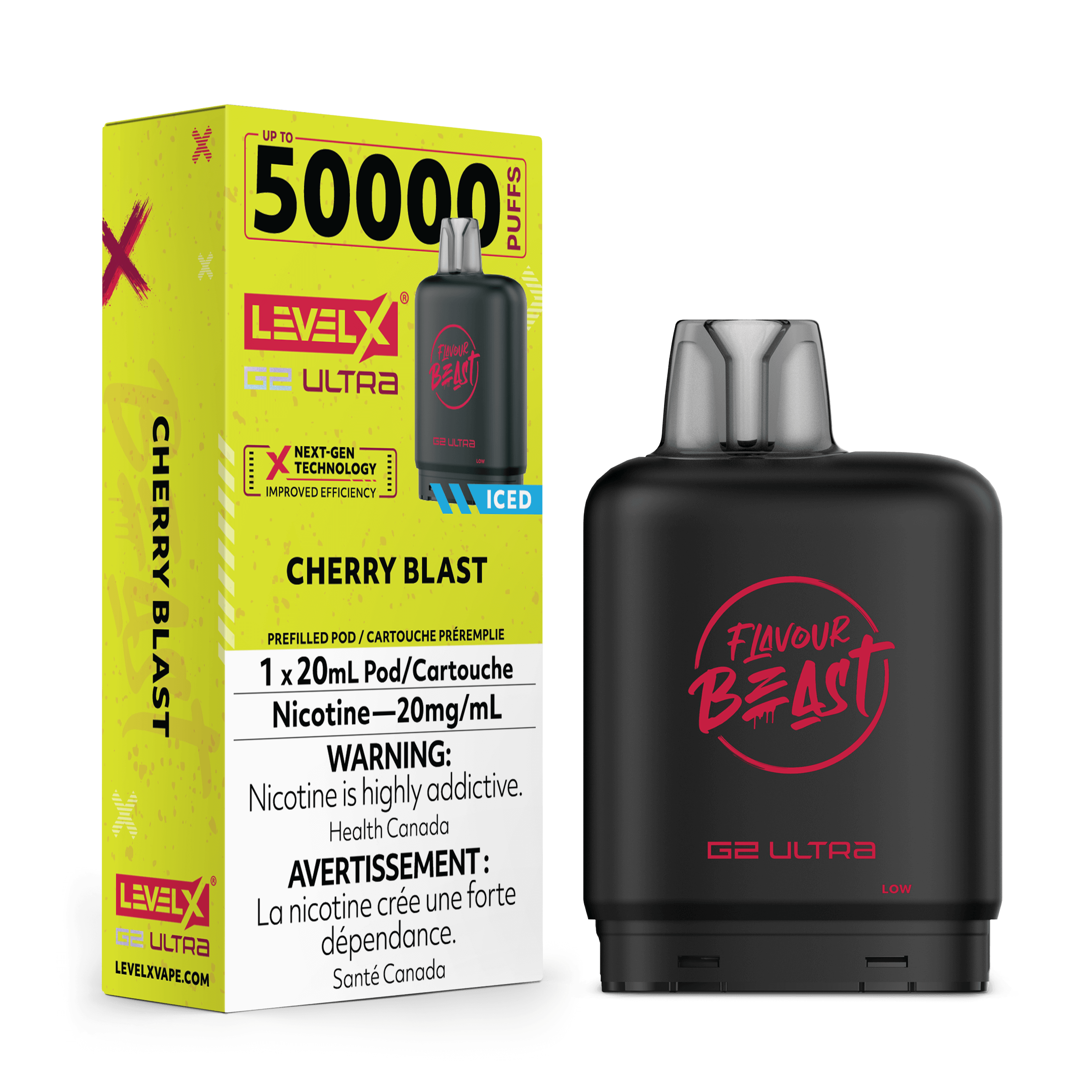 Level X G2 Ultra Pod 20ml - Flavour Beast - Cherry Blast