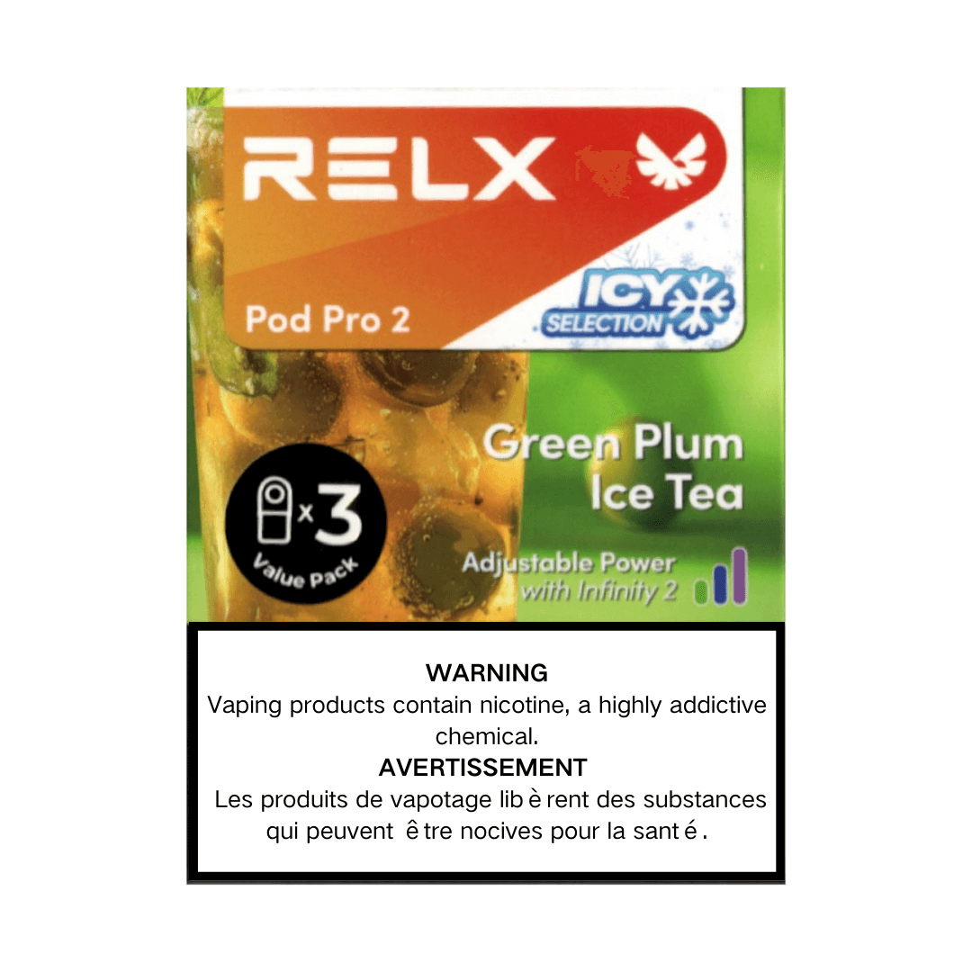 RELX Pod Pro 2 - Green Plum Ice Tea (3 pods)