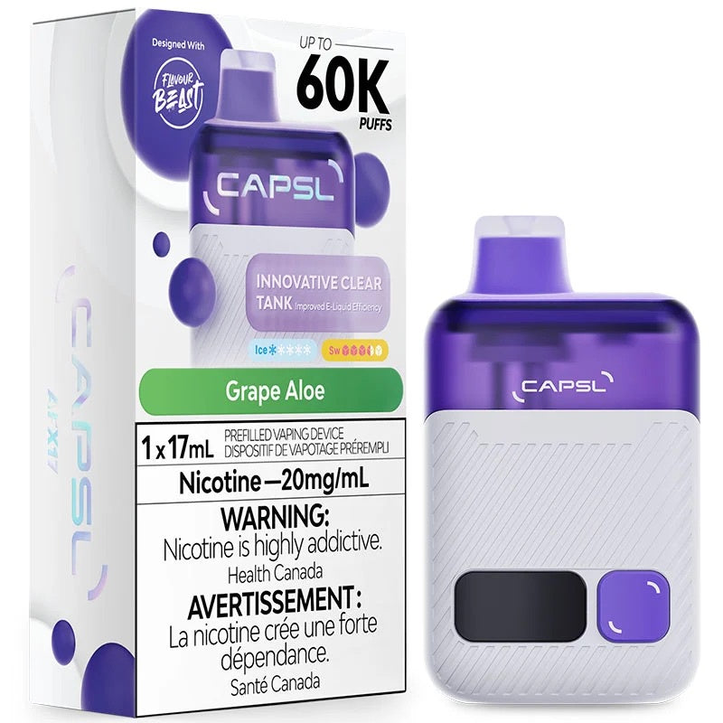 CAPSL AFX17 Dispoable - Grape Aloe Ice