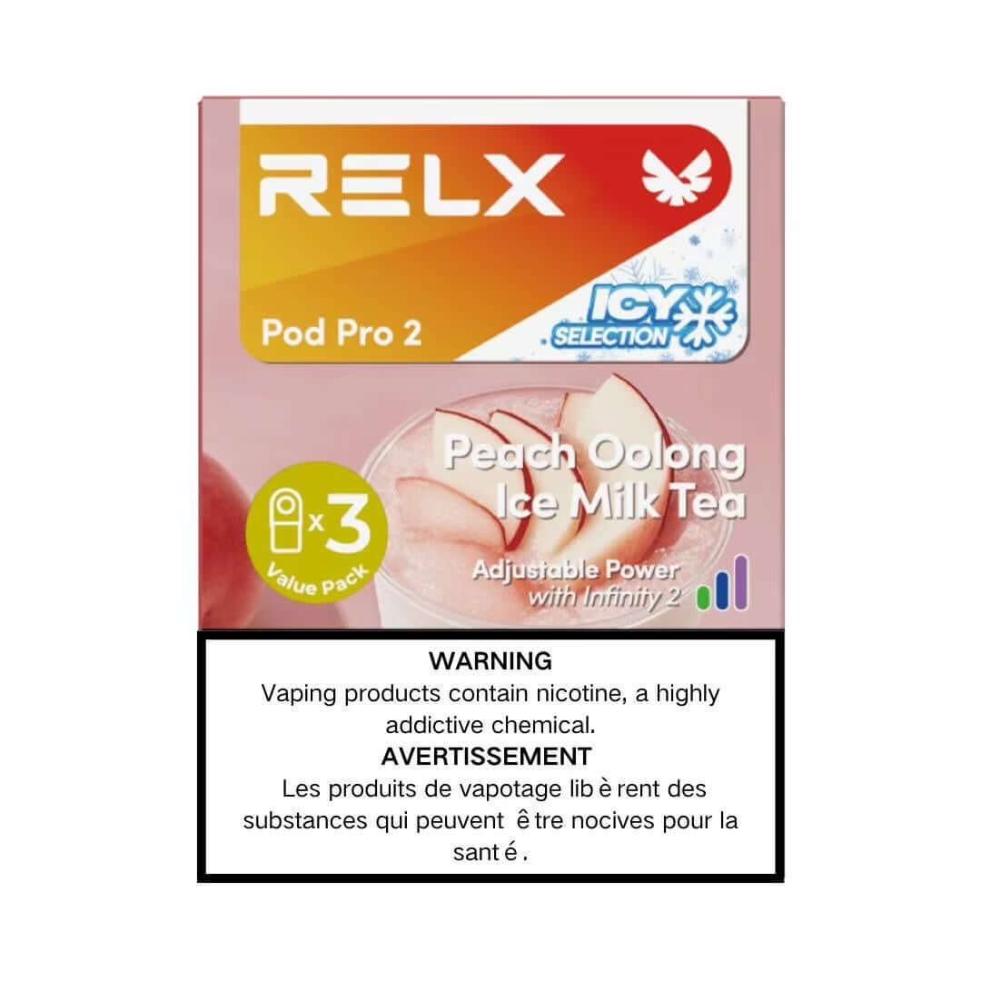 RELX Pod Pro 2 -  Peach Oolong Ice Milk Tea(3 pods)