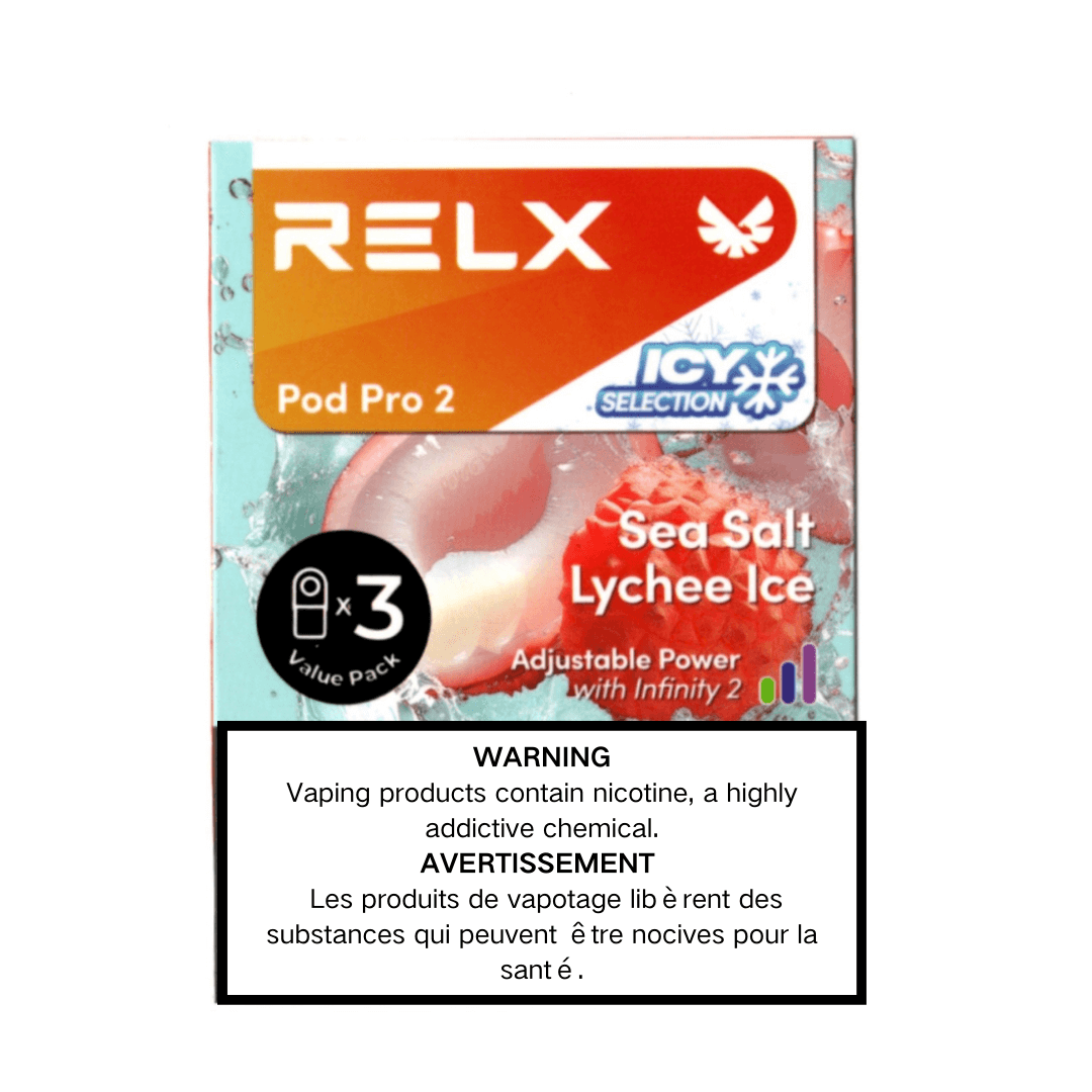 RELX Pod Pro 2 -Sea Salt Lychee Ice p(3 pods)