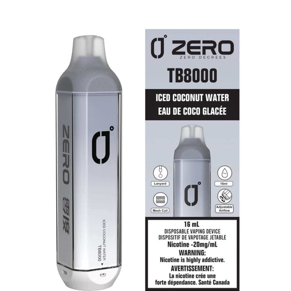 Zero Degrees TB8000 - Iced Coconut Water