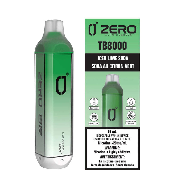 Zero Degrees TB8000 - Iced Lime Soda